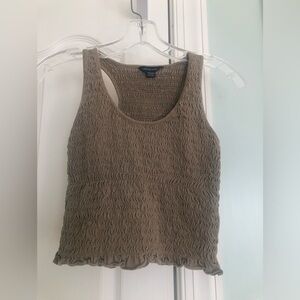 American Eagle Outfitters Green Smocked Tank Top
Size XS
